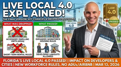 Florida Live Local 4.0 Bill Hits Roadblock Over ADUs and Short-Term Rentals