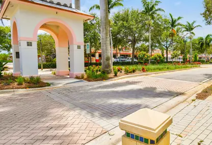 Close up view of Kelsey City's Neighborhood Park in Lake Park, South Florida