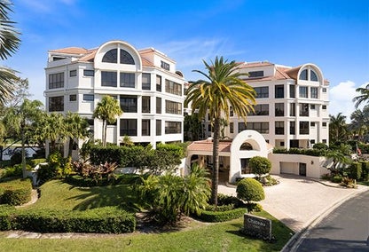 Arial image of the chateau at boca grove