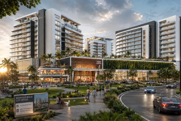 Deerfield Beach City Center: 3 Mixed-Use Towers Planned