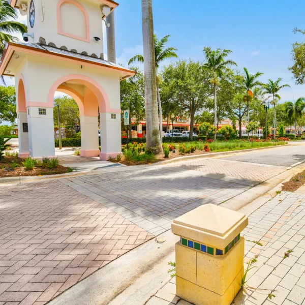Close up view of Kelsey City's Neighborhood Park in Lake Park, South Florida