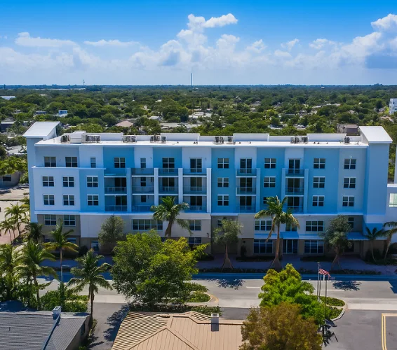 An aerial of 236 Fifth Avenue, Delray Beach