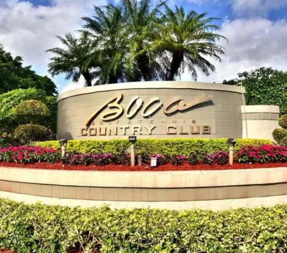 Boca Country Club entrance