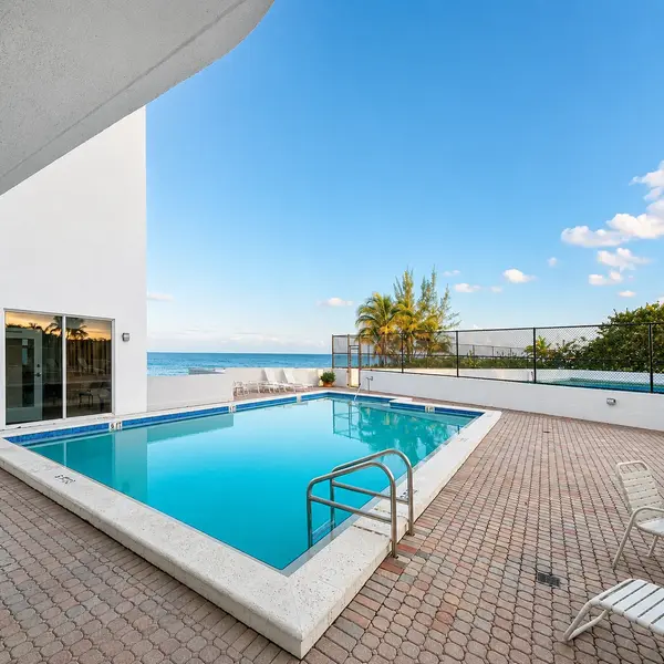 Clarendon Condo Highland Beach oceanfront real estate with resort-style pool, beachfront access, and luxury coastal living in South Florida.