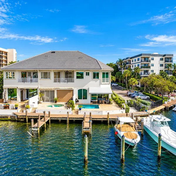 Lake Wyman Estates Boca Raton waterfront home with boat dock, marina access, and luxury South Florida living.