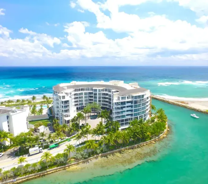 An aerial of One Thousand Ocean, Boca Raton