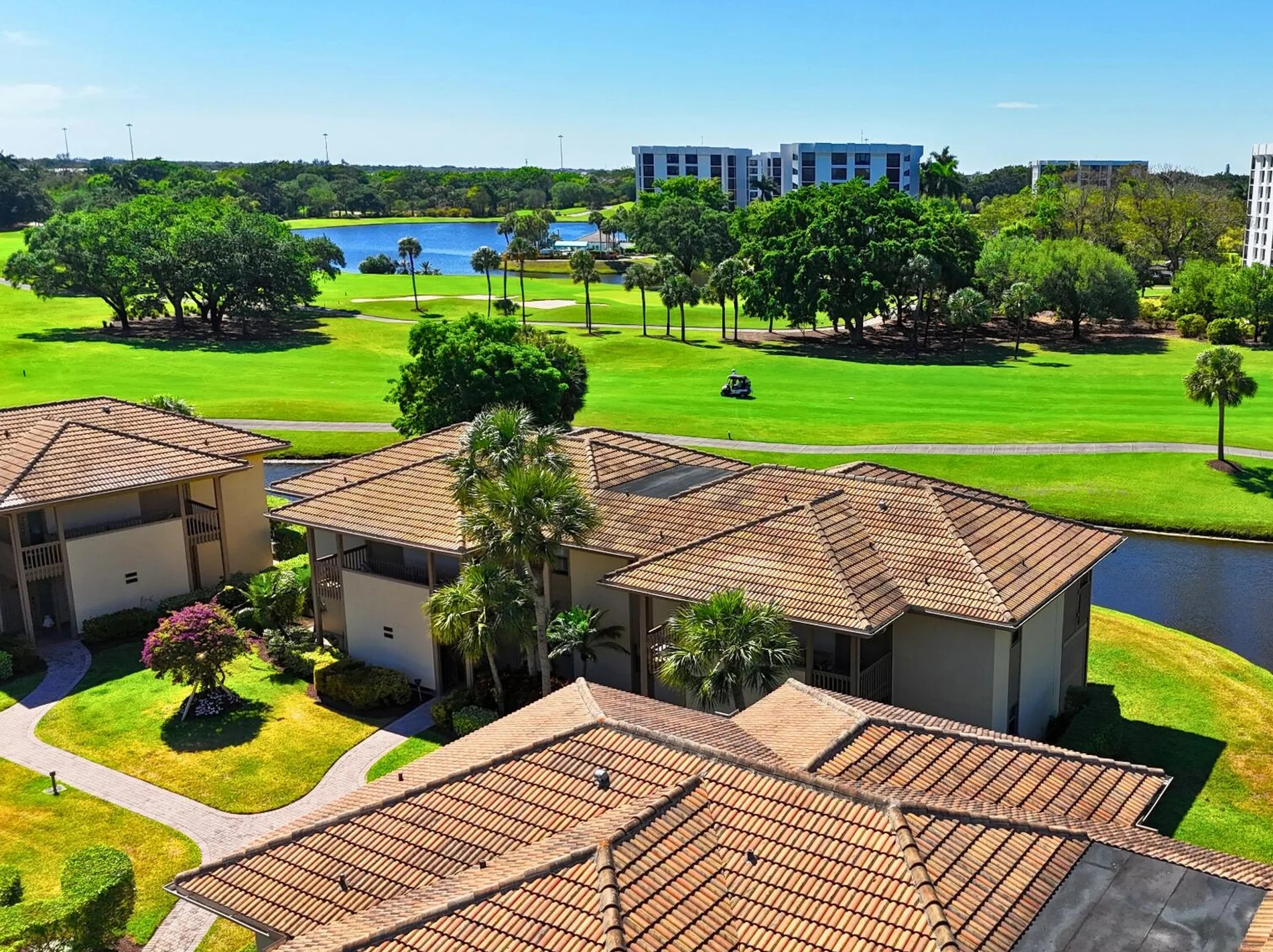 An aerial view of a homes for sale in Arbor Lake, Boca Raton