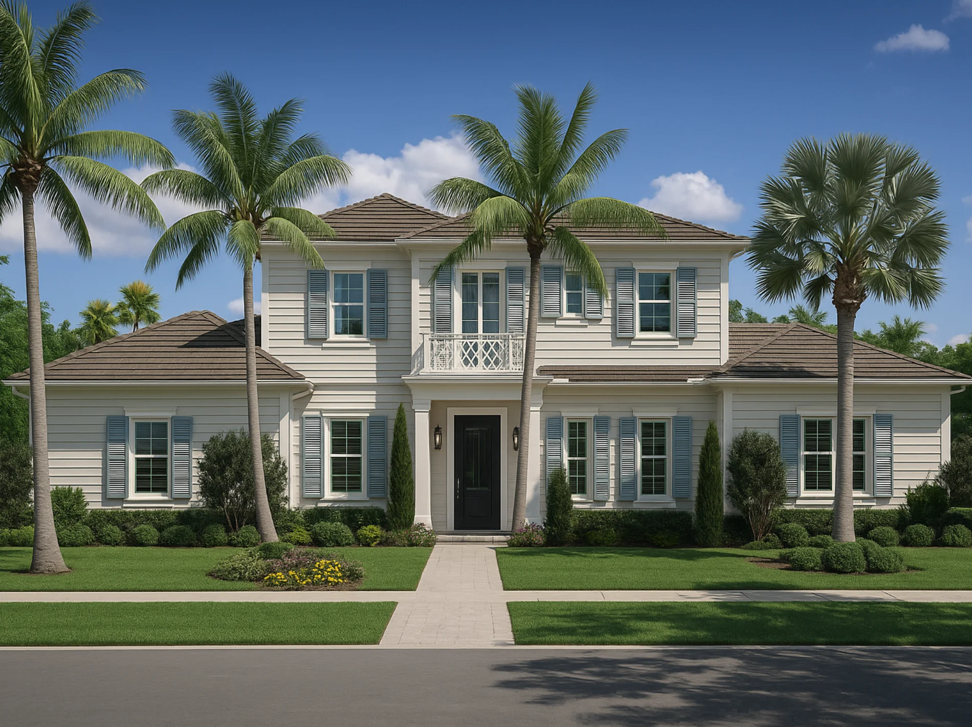Image of new homes in Bluewater Cove, Delray Beach
