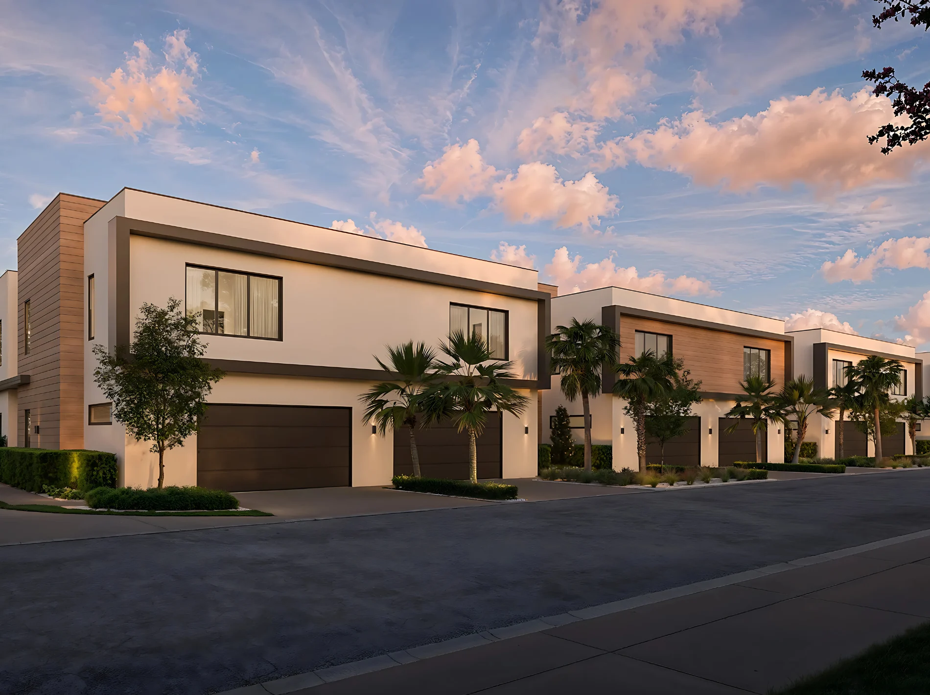 Image of new townhomes in Briskel Pointe, Boca Raton