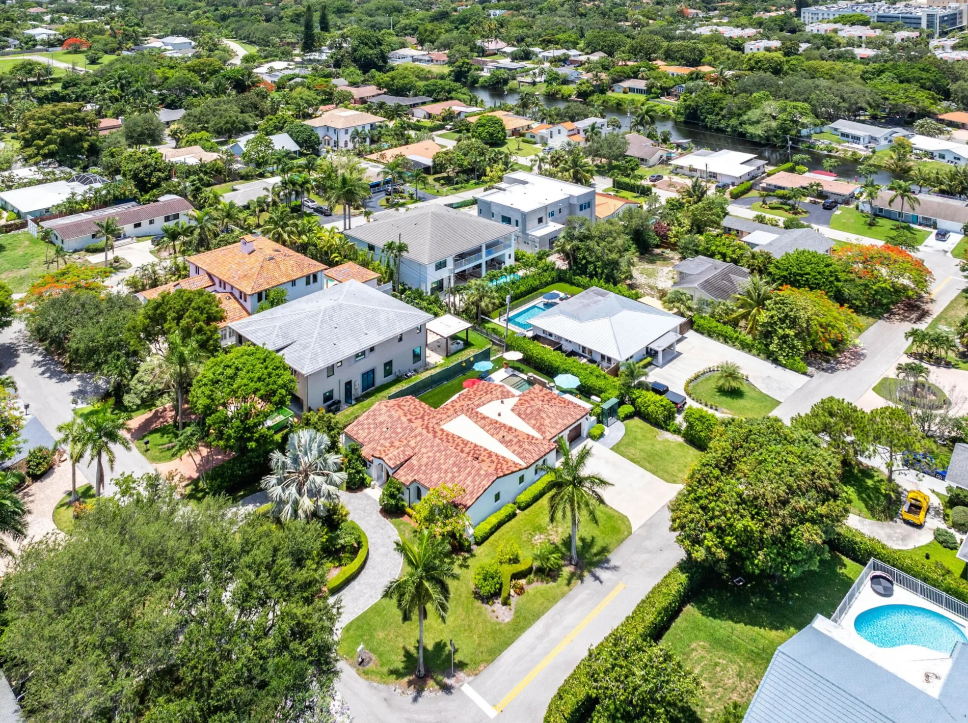 An aerial view of a homes for sale in Conference Ridge, Boca Raton