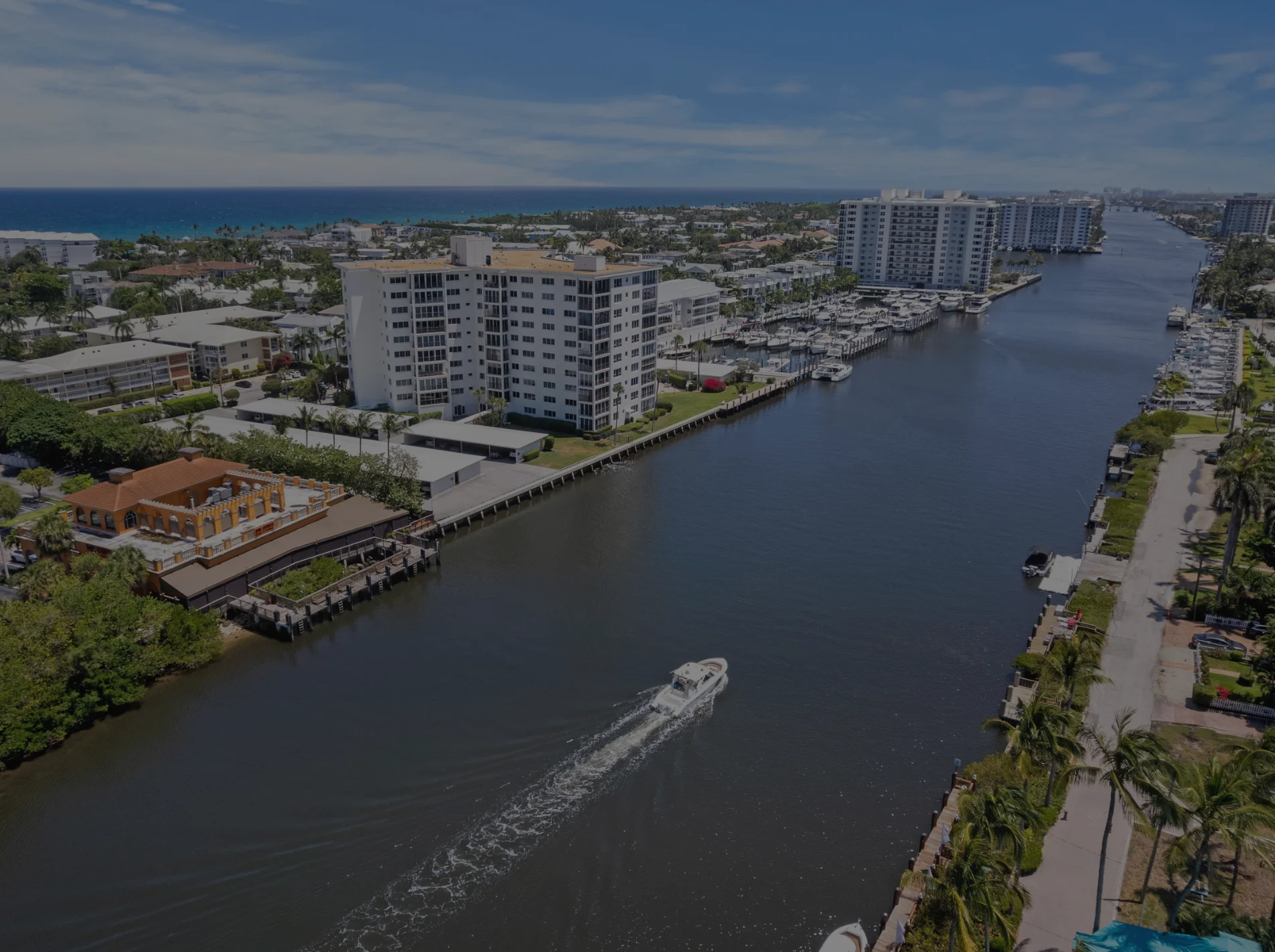 Delray Beach aerial image during the day.