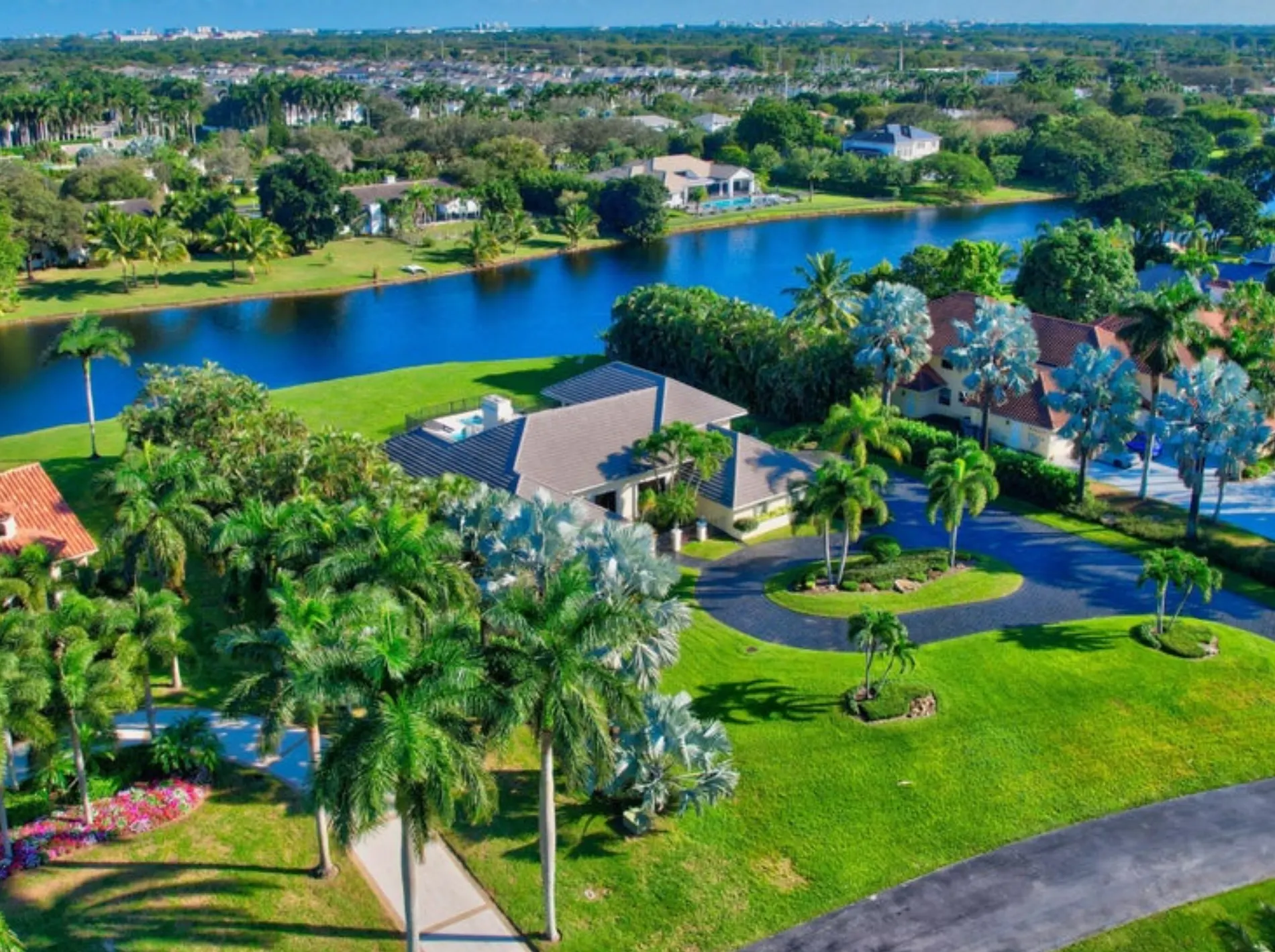 An aerial view of Fieldbrook Estates homes for sale.
