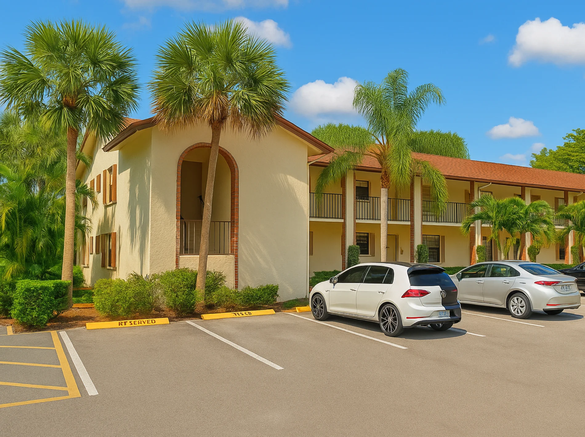 Condos for Sale in Gables East of Boca Barwood on a sunny day