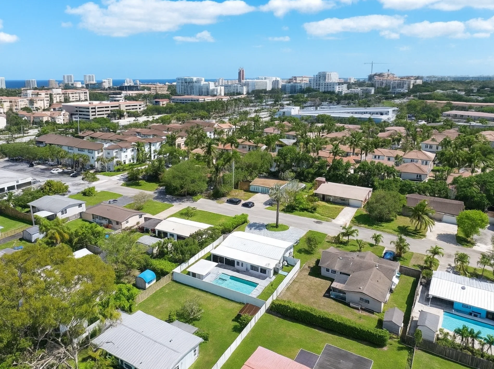 Image of new homes in Spanish Village, Boca Raton