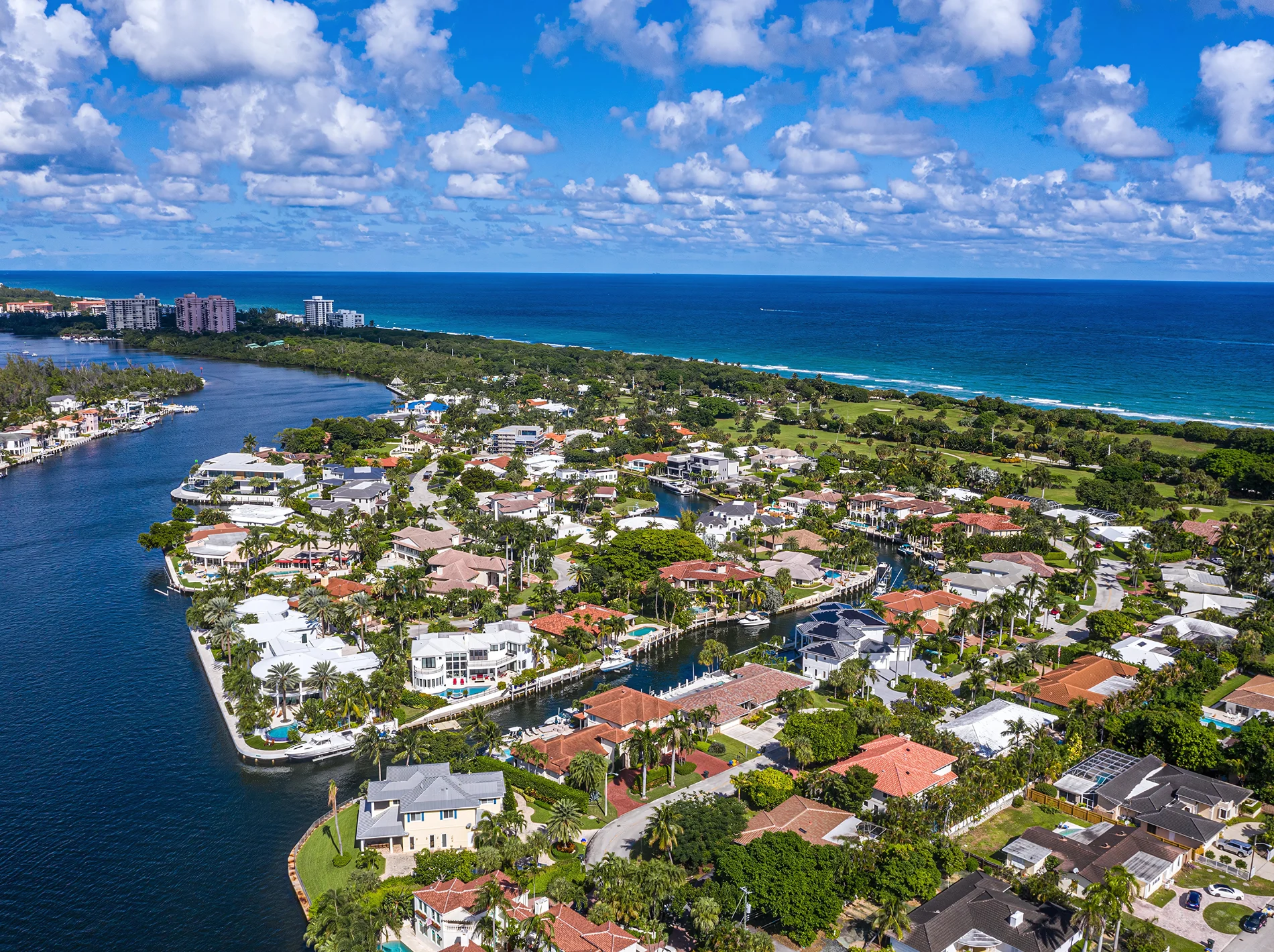 Image of new homes in Sun and Surf, Boca Raton