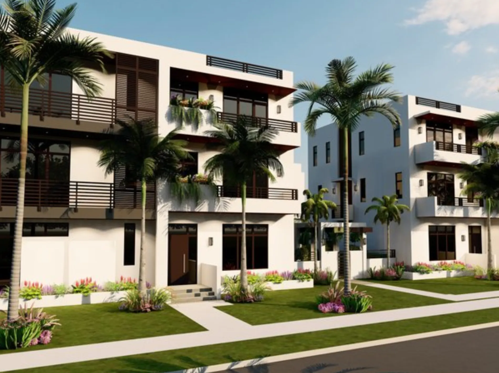 Image of new homes in The Tropics of Delray, Delray Beach