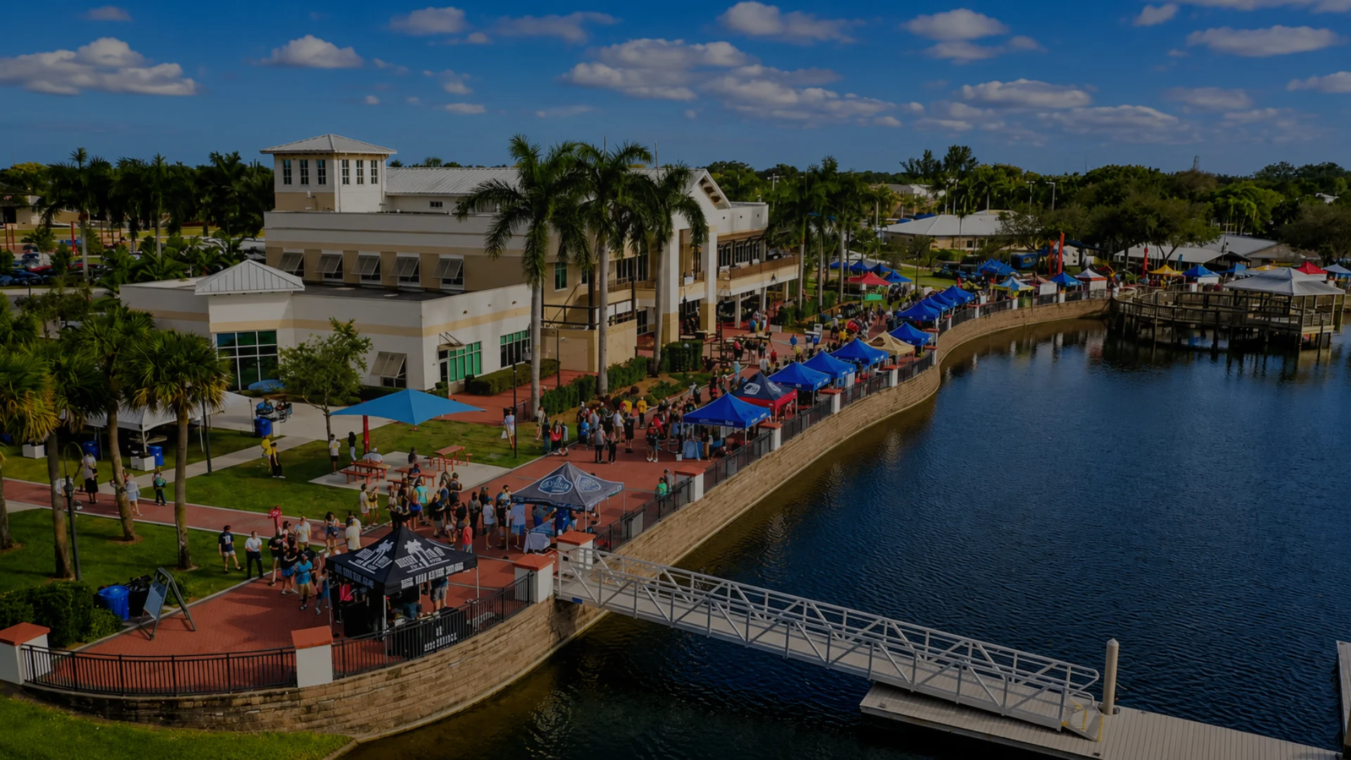 An aerial image of a Wellington, Florida neighborhood.