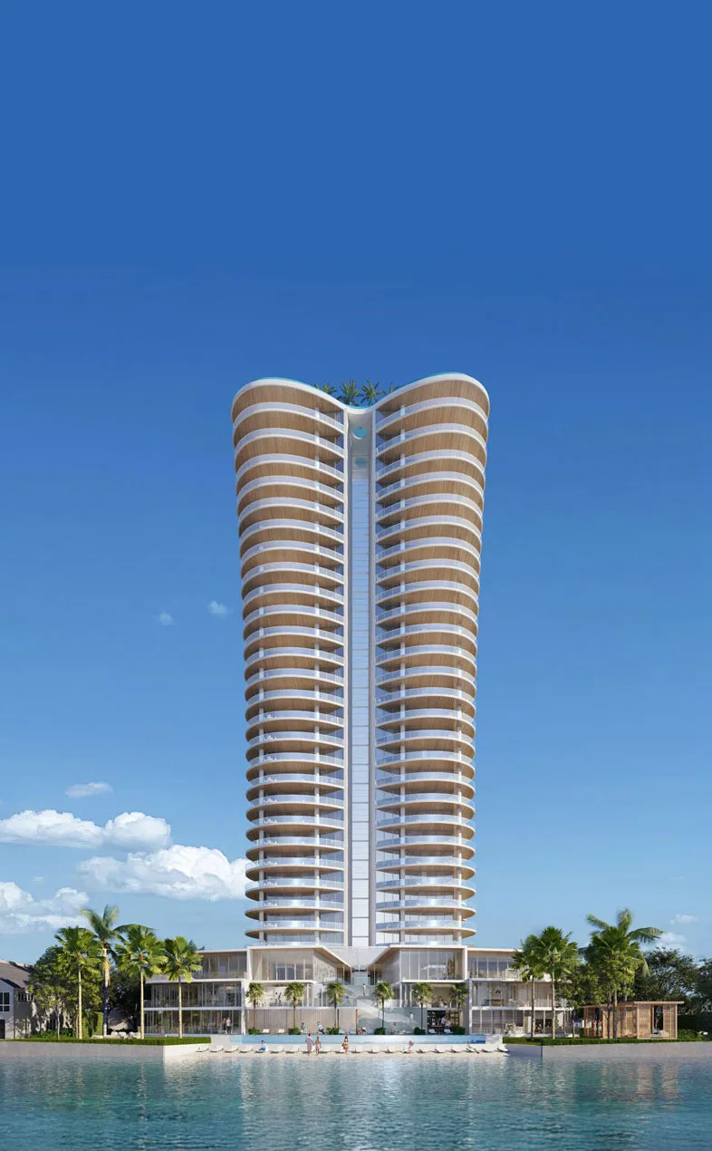 Luxury West Palm Beach condo tower by Great Gulf at 5400 North Flagler Drive