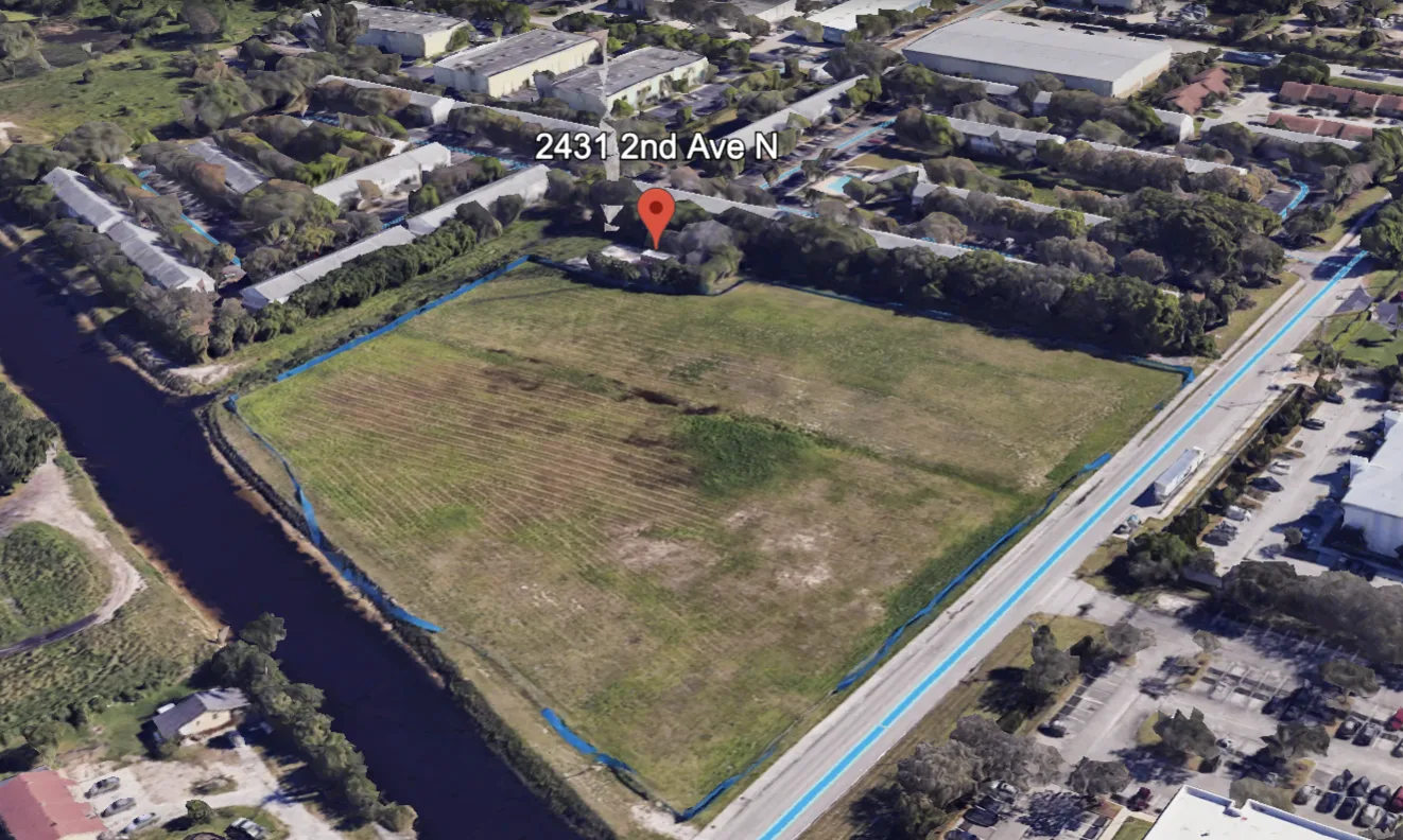 Vacant land in Lake Worth Beach designated for development of 195-unit workforce housing project by The Richman Group