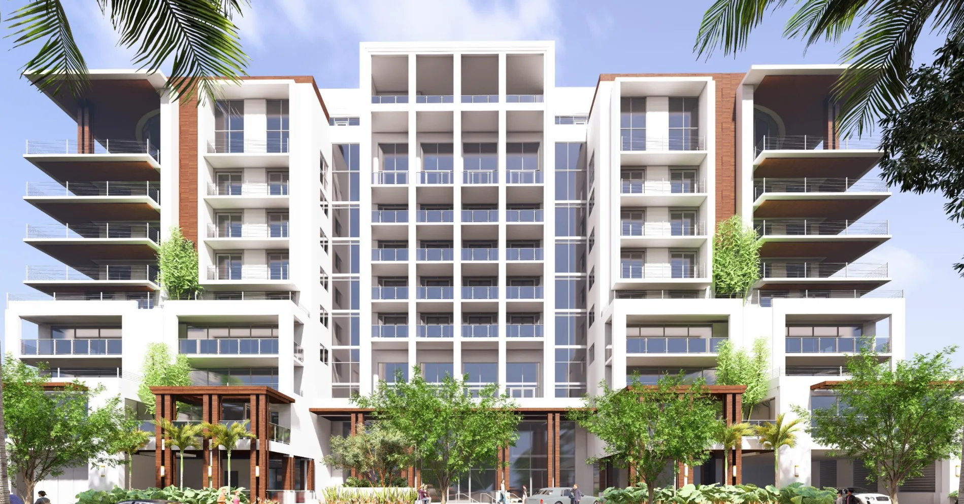 Entrance view at The Concierge Boca Raton luxury condo
