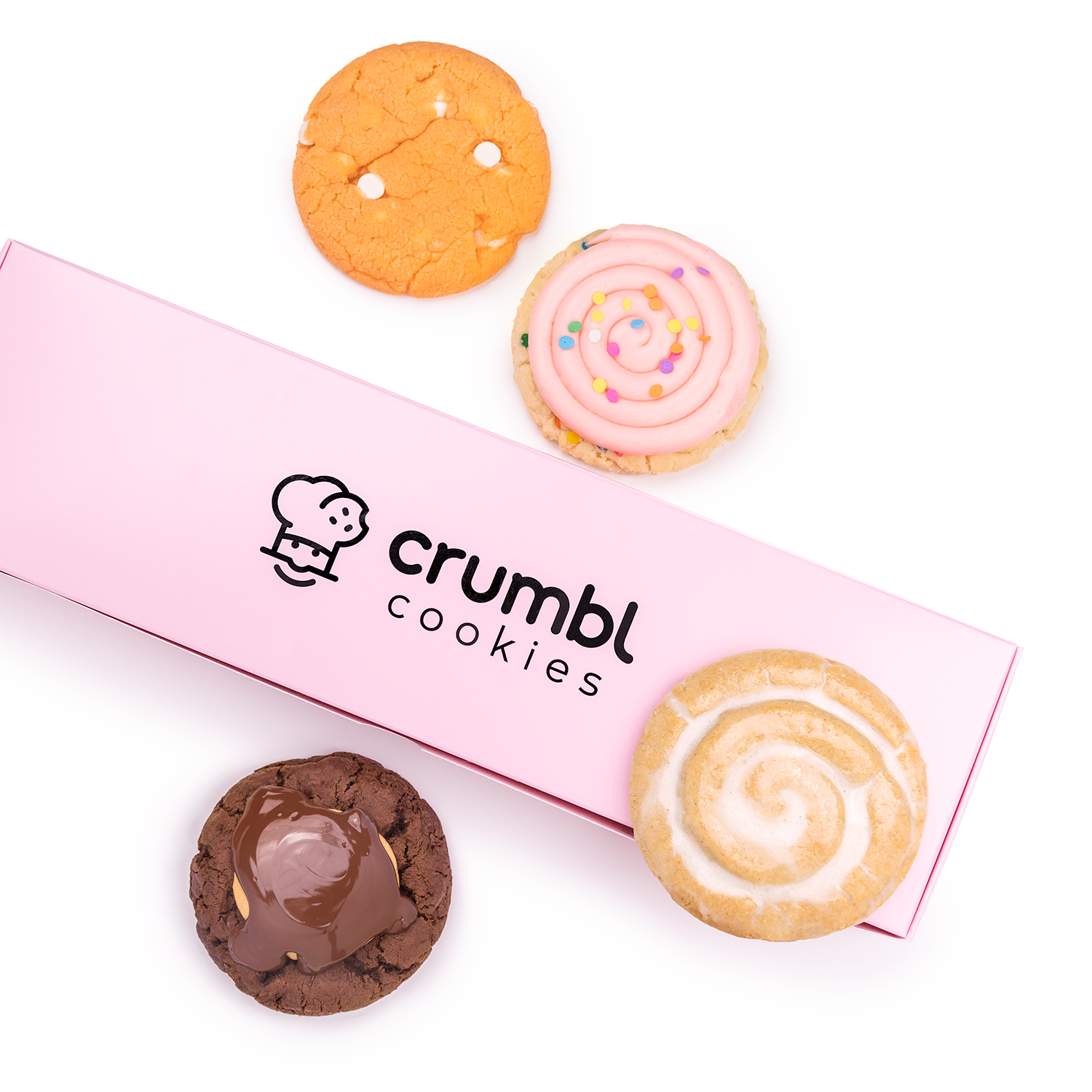 Exterior of the new Crumbl store in Boca Raton, showcasing an array of gourmet cookies and a vibrant, welcoming ambiance.