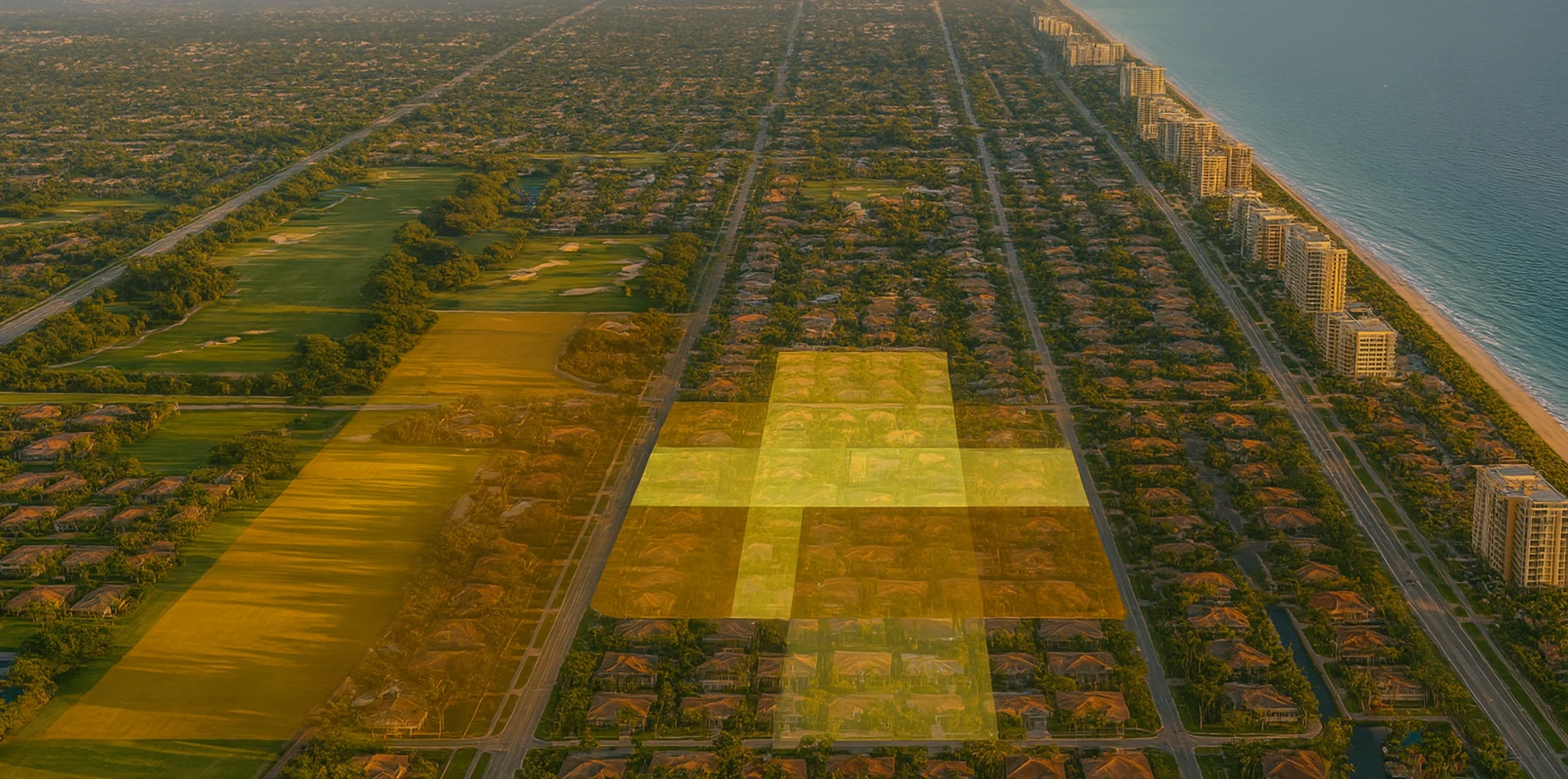 A color-coded neighborhood map of Delray Beach, Florida, highlighting key areas like Tropic Palms, Kings Point, Lake Ida, and Delray Beach Heights—ideal for first-time homebuyers seeking affordability and community in South Florida.