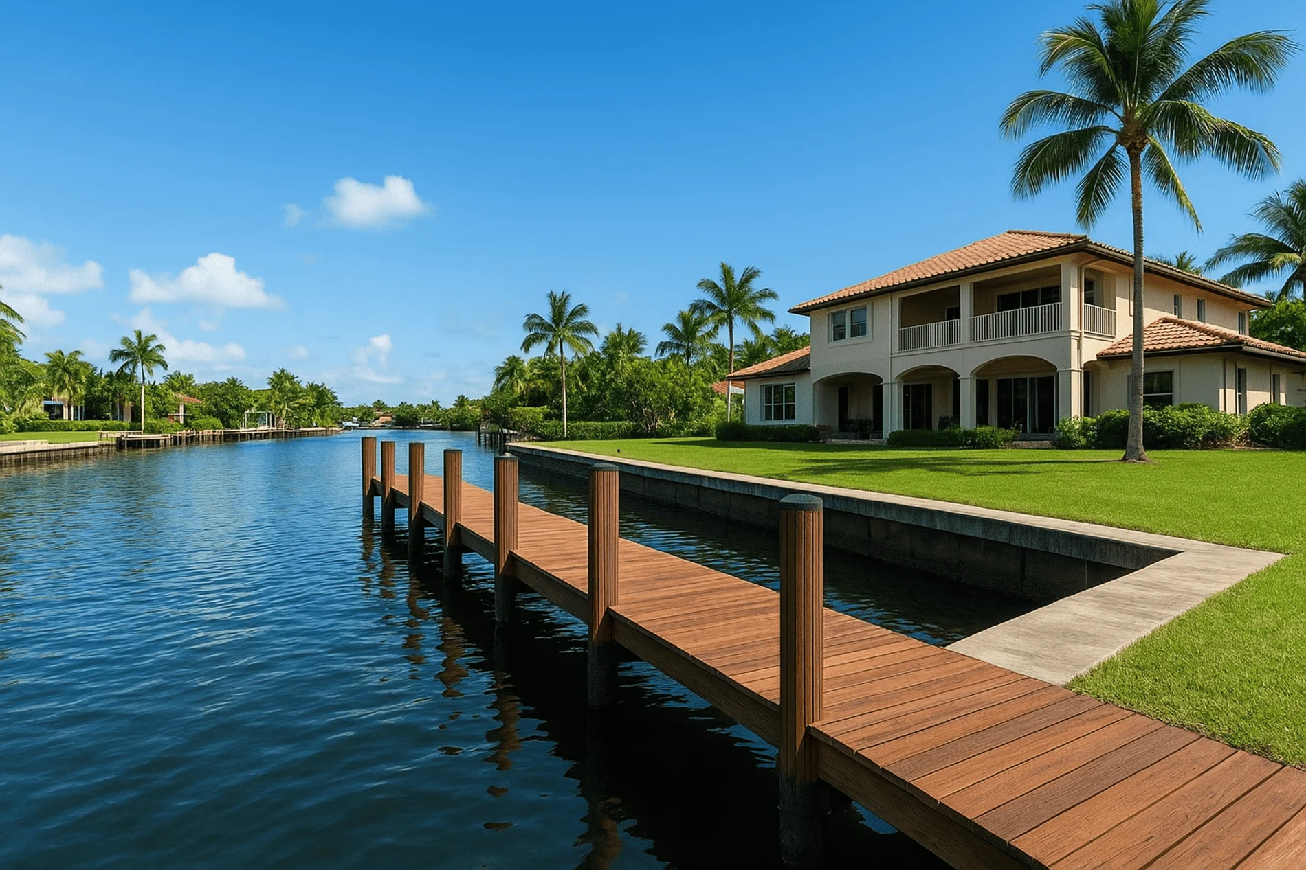 What should waterfront sellers in South Florida know about docks and seawalls, and how can The Mastropieri Group help?